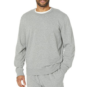 Sudadera Unisex de Algodón y Felpa al por Mayor, de Alta Calidad, Informal, Lisa, con Cuello Redondo, Suministro de Fábrica OEM - Product Image 6