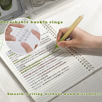 Cahier épaissi à feuilles mobiles avec couverture en PP, journal simple, journal vierge A4/B5/A5-pour collégiens et lycéens