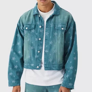 Veste en jean sur mesure de haute qualité pour hommes Veste en jean tendance de gros au design personnalisé pour hommes - Product Image 1