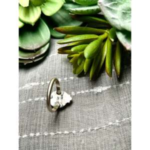 Navajo-<b>Crafted</b> Cultural Collectible Ring Golden Hill Turquoise & Sterling Silver Size 7.75 - Product Image 4