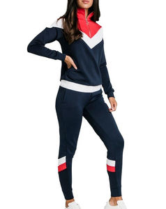 Ensemble de survêtements personnalisés pour femmes Survêtements d'hiver pour femmes OEM 2 pièces Survêtements en coton grande taille - Product Image 6