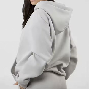 Wholesale Custom High Quality Women's Standard Hoodie Heavyweight Oversized Casual <b>Hoody</b> Anti-pilling 450g <b>Fleece</b> Hoodie - Product Image 4