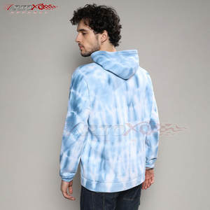 Sweat à capuche pour homme style décontracté Basics avec motif tie-dye unique et capuche à cordon de serrage Sweat à capuche aspect teint à la main pour homme - Product Image 6