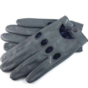 Best Quality Men's Waterproof Leather Driving <b>Gloves</b> <b>with</b> Secure Hand <b>Grips</b> for Outdoor Car Driving and Boxing - Product Image 1