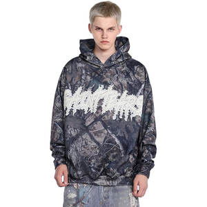 Wholesale <b>Men</b> Cropped Thick Custom Hoodie Manufacturer High Quality Luxury Graphic Embroidery <b>Crop</b> <b>Top</b> Acid Wash Cut Hoodies - Product Image 3