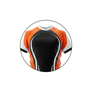 Conjuntos de uniformes de rugby unisex de alta calidad, ropa deportiva personalizable transpirable con estampado de transferencia de calor y logotipo personalizado OEM - Product Image 6