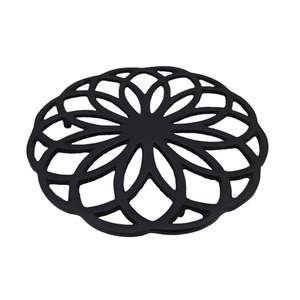 Modern Design Iron Floral <b>Trivet</b> Heat Resistant Metal Pad for Pan & Hotpot Protects Dining Table From Heat Damage - Product Image 1