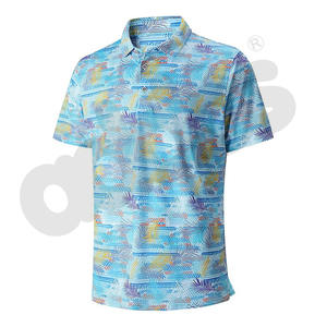 Polos para hombre, camisetas polo de talla grande con logotipo personalizado, camisetas polo con estampado sublimado de secado rápido y transpirable para hombre - Product Image 5