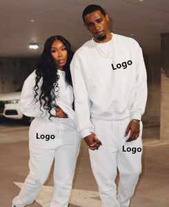 Venta al por mayor Unisex Oversize Sudadera Mujer Conjunto personalizado algodón Jogger conjuntos 2 piezas chándal sudadera pantalones de chándal conjunto Mujer - Product Image 6