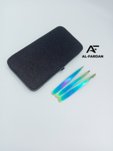 แหนบดึงขนคิ้วหลากสีรุ้ง ปลายแหลมเฉียง สแตนเลสญี่ปุ่น รับทำโลโก้ - Product Image 5