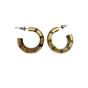 Boucles d'oreilles pendantes ovales en corne de buffle de haute qualité personnalisées DTJ, style mignon, anniversaires, fêtes, mariages, vente flash - Product Image 2