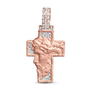 Brillante 925 Cruz de plata esterlina Jesús Facae colgante mejorado VVS claridad Moissanite diamante colgante Hip Hop joyería para hombres - Product Image 1