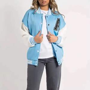 Veste de baseball pour femmes Veste universitaire pour femmes à manches longues Veste Letterman pour femmes en laine et polyester brodés de qualité supérieure - Product Image 4
