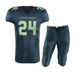 Nuevo Diseño de Uniforme de Fútbol Americano, Jersey y Pantalón Corto de Manga Corta, Talla Grande, Color Personalizado, Alta Calidad, Precio Económico - Product Image 1