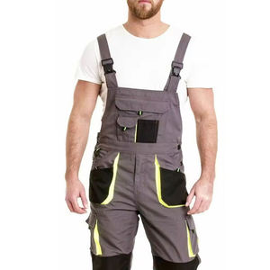 Venta al por mayor ropa de trabajo babero pantalón general de seguridad babero y tirantes monos hombres resistente traje de trabajo industrial OEM - Product Image 6