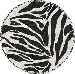 Napperon en perles de verre à thème idéal pour les fêtes et autres fonctions Vaisselle Design décoratif Napperon arrondi Design - Product Image 1