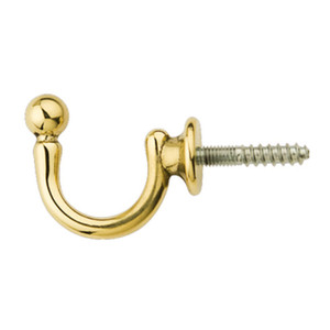 FERMATENDA GANCIO SFERA ORO LUCIDO 33X26 MM - Product Image 1