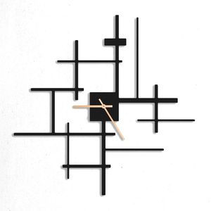 Belle simple face décorative en métal Art mural Quartz analogique analogique suspendu mural pour la décoration de la maison facile Art déco fer - Product Image 5