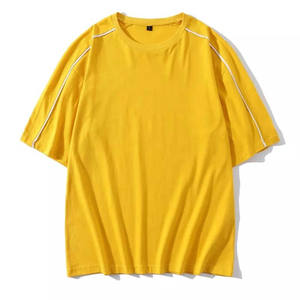 Camiseta Lisa bordada de gran tamaño con estampado de Jersey de algodón 100% para hombre, camiseta teñida de talla grande transpirable personalizable para hombre - Product Image 6