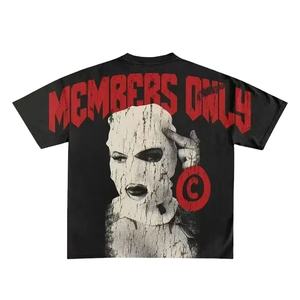 T-shirts à manches courtes pour hommes, mélange polyester/coton, écologiques, séchage rapide, respirants, coupe ample, impression sérigraphique, OEM, personnalisables - Product Image 1