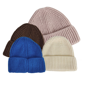 Gorro de punto con logotipo personalizado de invierno transpirable al por mayor de tendencia superior, gorros UNISEX lisos - Product Image 3