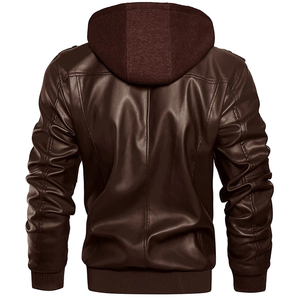 Veste en cuir pour homme de style nouveau, veste en cuir pour homme à plusieurs fermetures éclair, vente en gros en Europe - Product Image 5