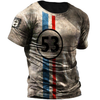 Ringer Trendy Brand 100% Camiseta de algodón de gran tamaño para hombres LOGOTIPO personalizado Gráfico impreso Camiseta con estilo para hombres
