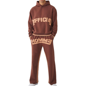 Conjunto Deportivo Informal con Capucha Unisex de Alta Calidad, Diseño Moderno, Corte Regular, Estilo Deportivo, Estampado Moderno - Product Image 1