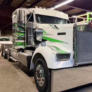 รถบรรทุก Kenworths W900 Tri Axle Sleeper ปี 2015 2014 - แบบ Flat Top Sleeper เกียร์ธรรมดา 18 สปีด รถบรรทุกมือสองสำหรับขาย - Product Image 1