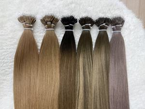 Extensioni per <span class=keywords><strong>capelli</strong></span> umani Remy vergini al 100% con nano anelli invisibili, doppia trama, cuticole allineate, all'ingrosso - Product Image 4