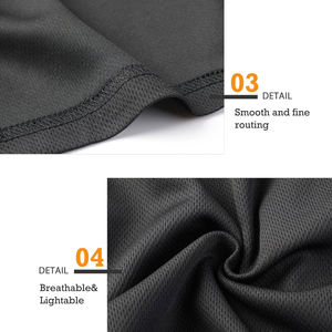 Shorts de sport pour homme 100% polyester, respirants, légers, séchage rapide, design uni, poches, tricotés pour l'entraînement actif - Product Image 5