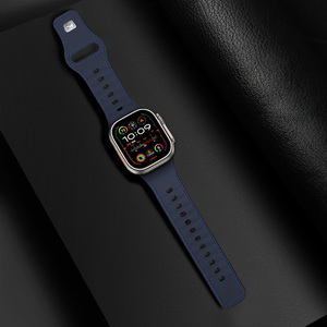 สายนาฬิกาสไตล์ฉลามสุดหรูสำหรับเปลี่ยนสายนาฬิกาแบบนุ่มระบายอากาศได้ดีสำหรับสายนาฬิกา Apple Watch พร้อมหัวเข็มขัดแบบสแนปและตัวเชื่อมต่อแบบรวม - Product Image 4