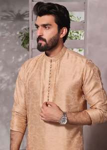 ชุดเดรสสไตล์ปากีสถานสำหรับผู้ชายมาใหม่2024-25ชุดเดรสแขนยาวชาลวาร์มาใหม่ขนาดมาตรฐาน - Product Image 3