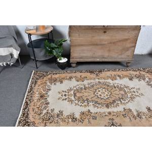 Vintage 39X68 pies alfombra turca Beige marrón clásico área grande rectángulo Patchwork diseño lana látex pasillo habitación cabecera - Product Image 2