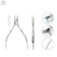 Pince à cuticules pour ongles, 7mm, pointe, coupe-bordures, outil de manucure