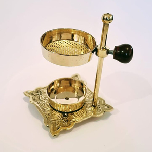 Quemador de incienso de luz T de latón de la mejor calidad de exportación, soporte de fragancia, quemador de latón de incienso tibetano, precios aceptables - Product Image 3