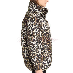 Chaqueta acolchada ligera con cremallera y manga larga con capucha para mujer, chaquetas de ropa de mujer de diseño superior personalizado - Product Image 4
