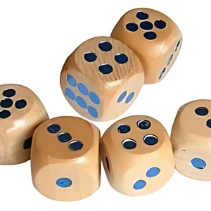 ลูกเต๋าไม้ธรรมชาติที่ทนทานทำด้วยมือเกมในร่มส่วนบุคคลสำหรับเกมกระดานคลาสสิกลูกเต๋าเกมไม้สำหรับเกมต่อไปของคุณ - Product Image 2