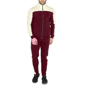 Ensemble de survêtement décontracté tendance pour homme, avec haut à manches longues et col montant et pantalon à chevilles élastiquées, idéal pour l'exercice, les promenades matinales et l'été - Product Image 1