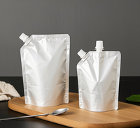 Pochette Doypack Personnalisée Imprimée en Héliogravure, Biodégradable, Réutilisable, avec Fermeture Zip, Écologique et Compostable pour Jus, Boissons, Aliments Liquides et Sauces