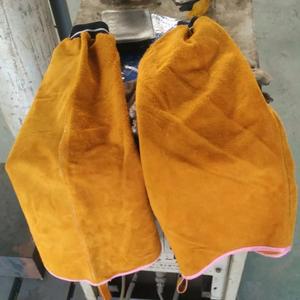 Manchons de bras de soudage en cuir de vachette pleine fleur, ignifuges, pour la sécurité professionnelle - Product Image 3