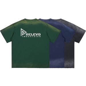 T-shirt en coton style streetwear unisexe, col rond, tissu doux, respirant, vêtement décontracté, coupe confortable, qualité supérieure, vente en gros - Product Image 1