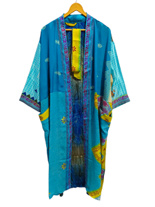 Robe longue Kimono d'été de luxe Robe de bain douce pour la maison Bikini Cover Up Taille libre Robe de bain, - Product Image 6