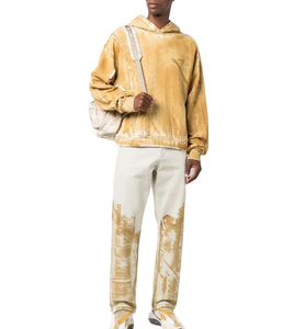 Ensemble streetwear unisexe 2026 : sweat à capuche et pantalon de survêtement délavé effet acide, deux pièces zippées, style vintage, grandes tailles, pantalon évasé, hiver - Product Image 5