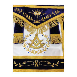 Tablier maçonnique personnalisé de haute qualité fait à la main de maître maçonnique perlé brodé prix d'usine - Product Image 2