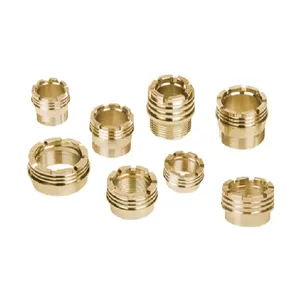 Brass Molding Inserts for PPR, CPVC, UPVC, PVC Pipe Fittings