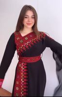Vestido Étnico Vintage de Manga Larga para Niñas, Estilo Afgano Kuchi, Chifón, Bordado a Mano con Espejos, Alta Calidad, Venta al Por Mayor