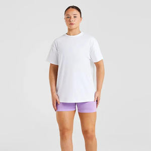 Wholesale Custom <b>White</b> Oversize <b>Women's</b> Athletics <b>T</b> <b>Shirt</b> Short Sleeves Soft Lightweight & Designer Relaxed Fit Gym Workout Tee - Product Image 4