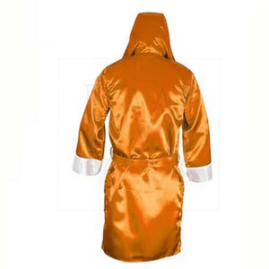 Batas de boxeo de estilo de patrón personalizado de tendencia superior con capucha Vestido de boxeo elástico de bajo precio para entrenamiento - Product Image 2