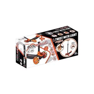 Patinete Infantil de 3 Ruedas con Luces LED, Altura Ajustable, Patinete Giratorio para Niños de 3 Años en Adelante, Color Naranja - Product Image 5